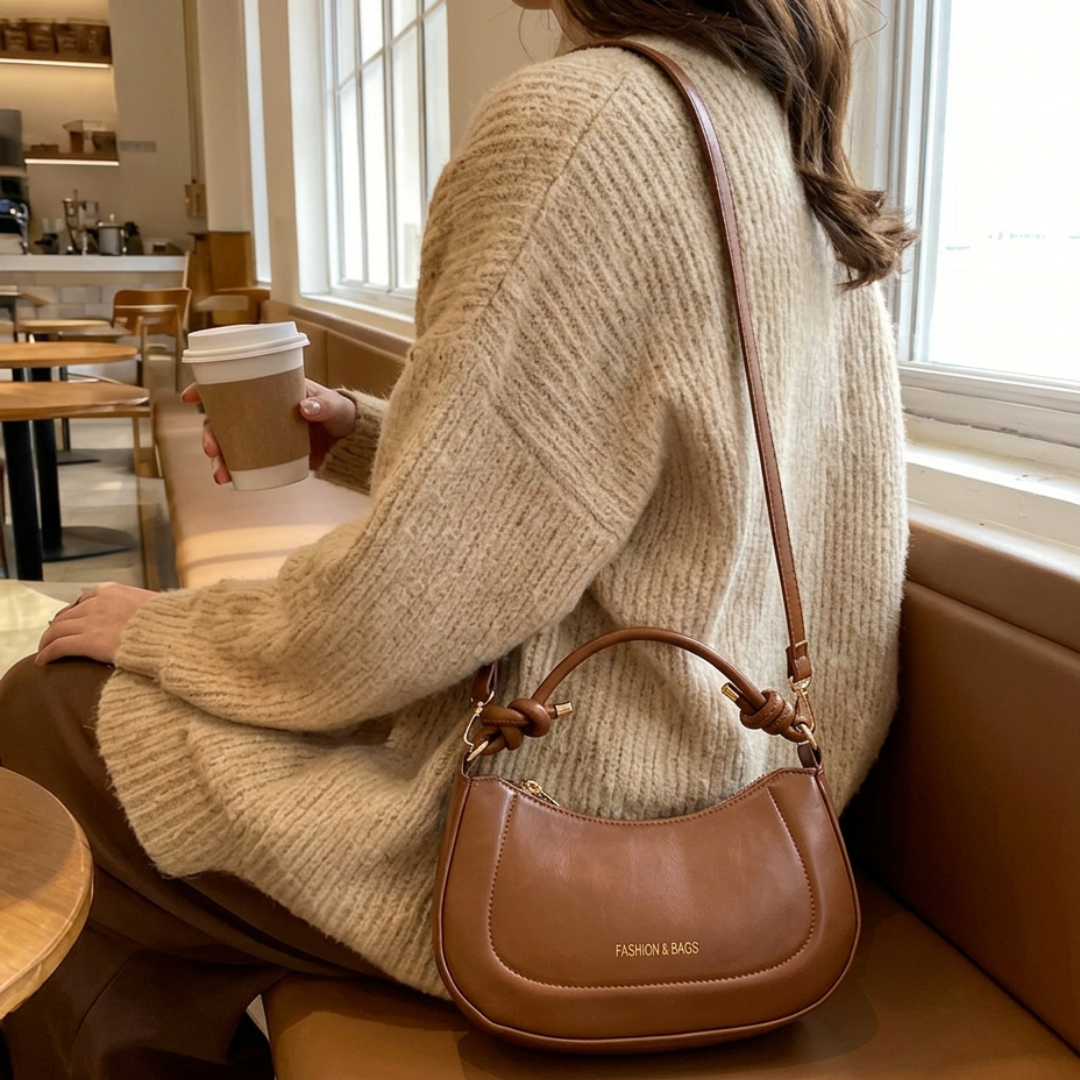 Bolso Baguette Glossy Noir