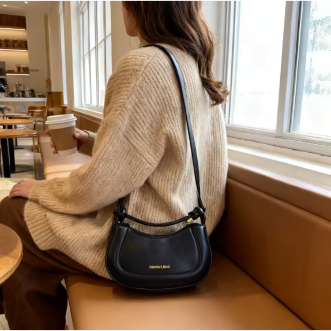 Bolso Baguette Glossy Noir