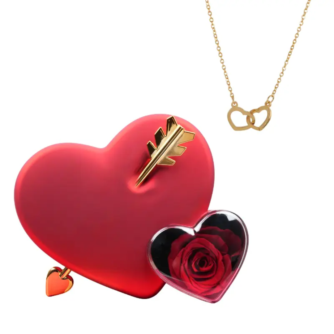 Cofre Amor Rosa Eterna con Collar